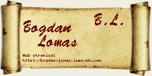 Bogdan Lomas vizit kartica